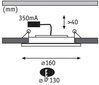 Iebūvējamo gaismekļu komplekts Paulmann, 2 gab., A klase cena un informācija | Iebūvējamās lampas, LED paneļi | 220.lv