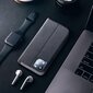 Huawei P Smart 2021 maciņš Sensitive Book, melns cena un informācija | Telefonu vāciņi, maciņi | 220.lv