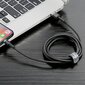 Baseus Cafule Cable Durable Nylon Braided Wire USB / Lightning QC3.0 2.4A 0,5M black-grey (CALKLF-AG1) цена и информация | Savienotājkabeļi | 220.lv