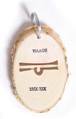 Деревянный брелок для ключей Знак Зодиака Весы цена и информация | Брелки | 220.lv