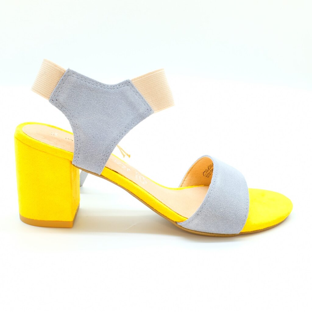 Vasaras kurpes sievietēm, dzeltenas/zilas cena un informācija | Sieviešu sandales | 220.lv