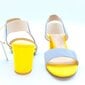 Vasaras kurpes sievietēm, dzeltenas/zilas cena un informācija | Sieviešu sandales | 220.lv