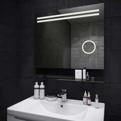 Spogulis LAVA DELLA 80x65 LED 2835IR cena un informācija | Vannas istabas spoguļi | 220.lv