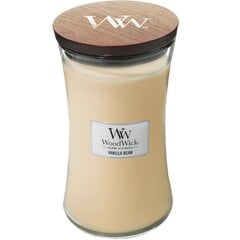 WoodWick aromātiskā svece Vanilla Bean 609,5 g cena un informācija | Sveces un svečturi | 220.lv