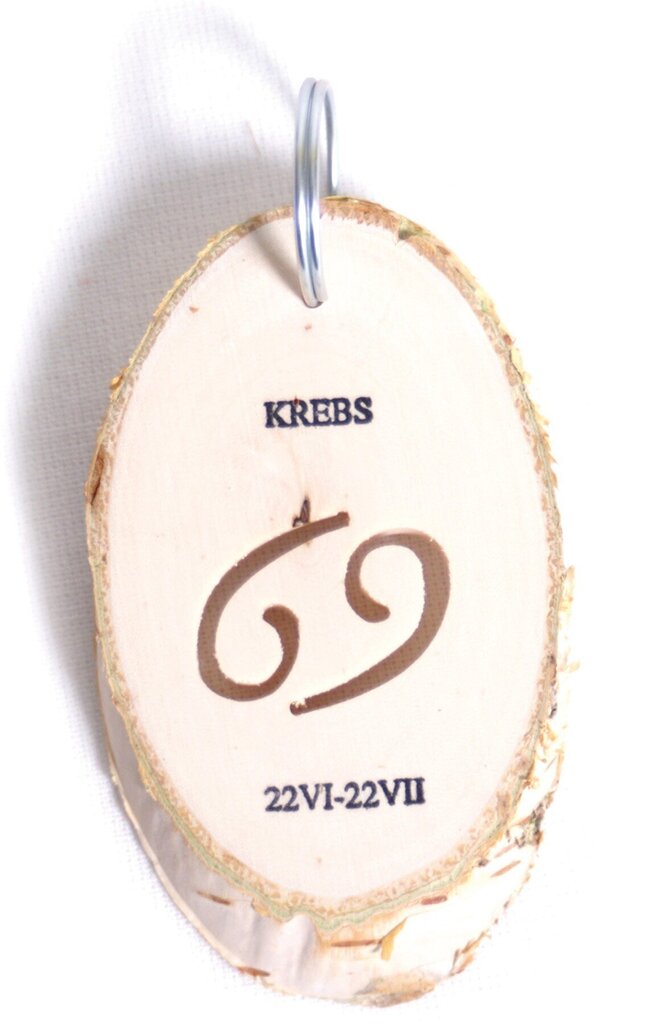Koka atslēgu piekariņš Zodiaka zīme Vēzis cena un informācija | Atslēgu piekariņi | 220.lv