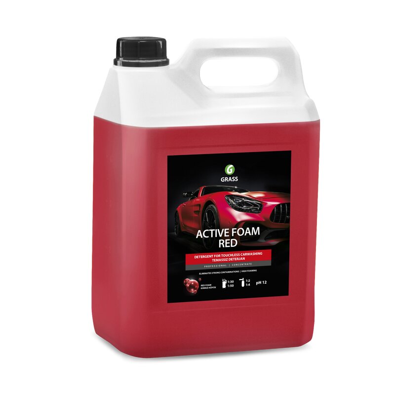 ACTIVE FOAM RED 1:30-1:50 - aktīvās putas sarkanā krāsā - 5.8 kg cena un informācija | Auto ķīmija | 220.lv