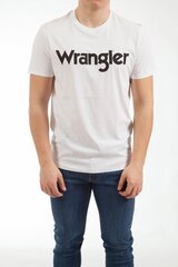 T-krekls vīriešiem - Wrangler Logo Tee W7M0D3XW1, balts cena un informācija | Vīriešu T-krekli | 220.lv