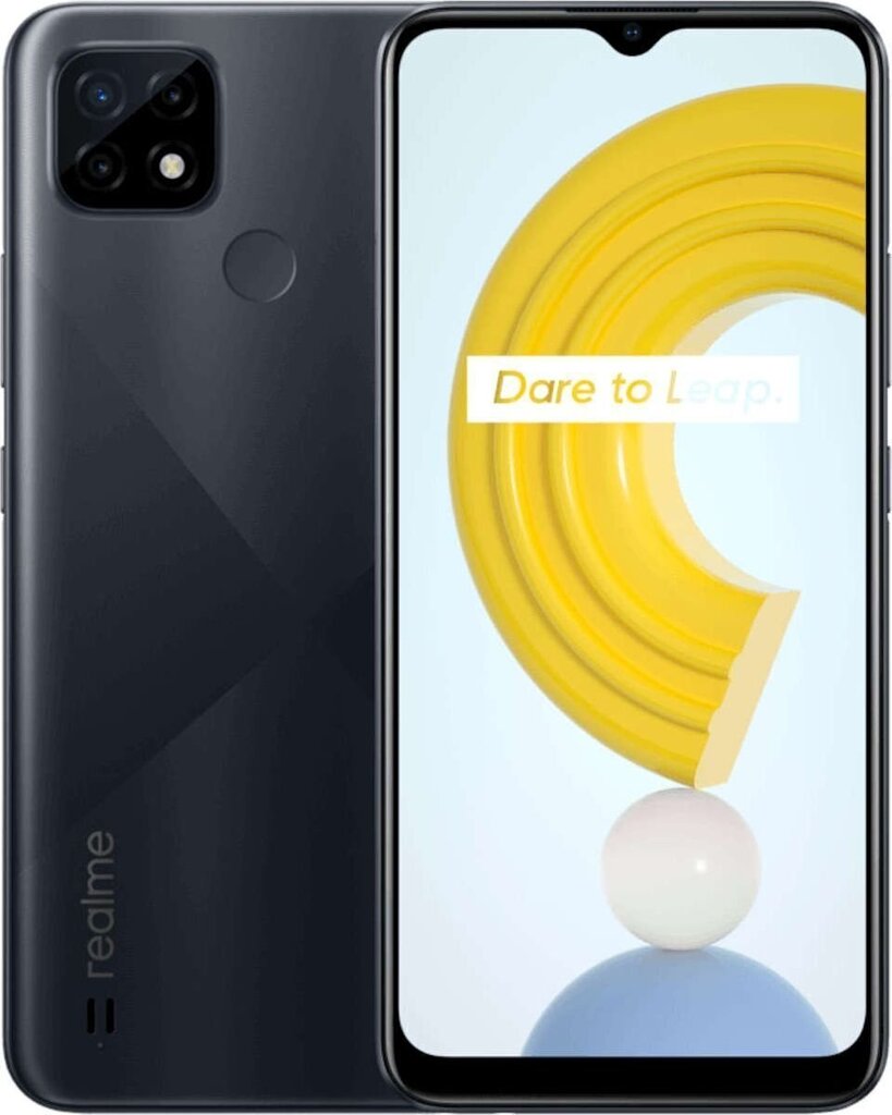 Realme C21, 32 GB, Dual SIM, Black cena un informācija | Mobilie telefoni | 220.lv