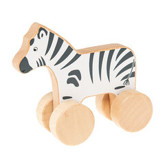 Koka Zebra uz riteņiem, Smiki cena un informācija | Rotaļlietas zīdaiņiem | 220.lv