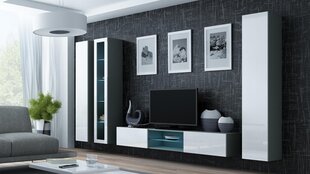 Секция Cama Meble Vigo17, серая/белая цена и информация | Секции | 220.lv