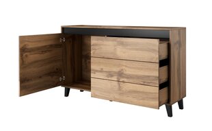 Kumode Cama Meble Nord 138, brūna/pelēka цена и информация | Комоды | 220.lv