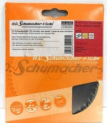 Zāģa disks kokam Ø140 x 1,2 x 12,7 mm, Z-80 H.O Schumacher+Sohn cena un informācija | Rokas instrumenti | 220.lv