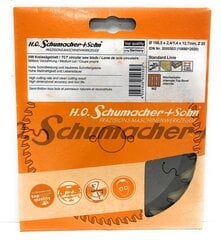 Zāģa disks kokam Ø190 x 1,4 x 16 mm, Z-112 H.O Schumacher+Sohn cena un informācija | Rokas instrumenti | 220.lv