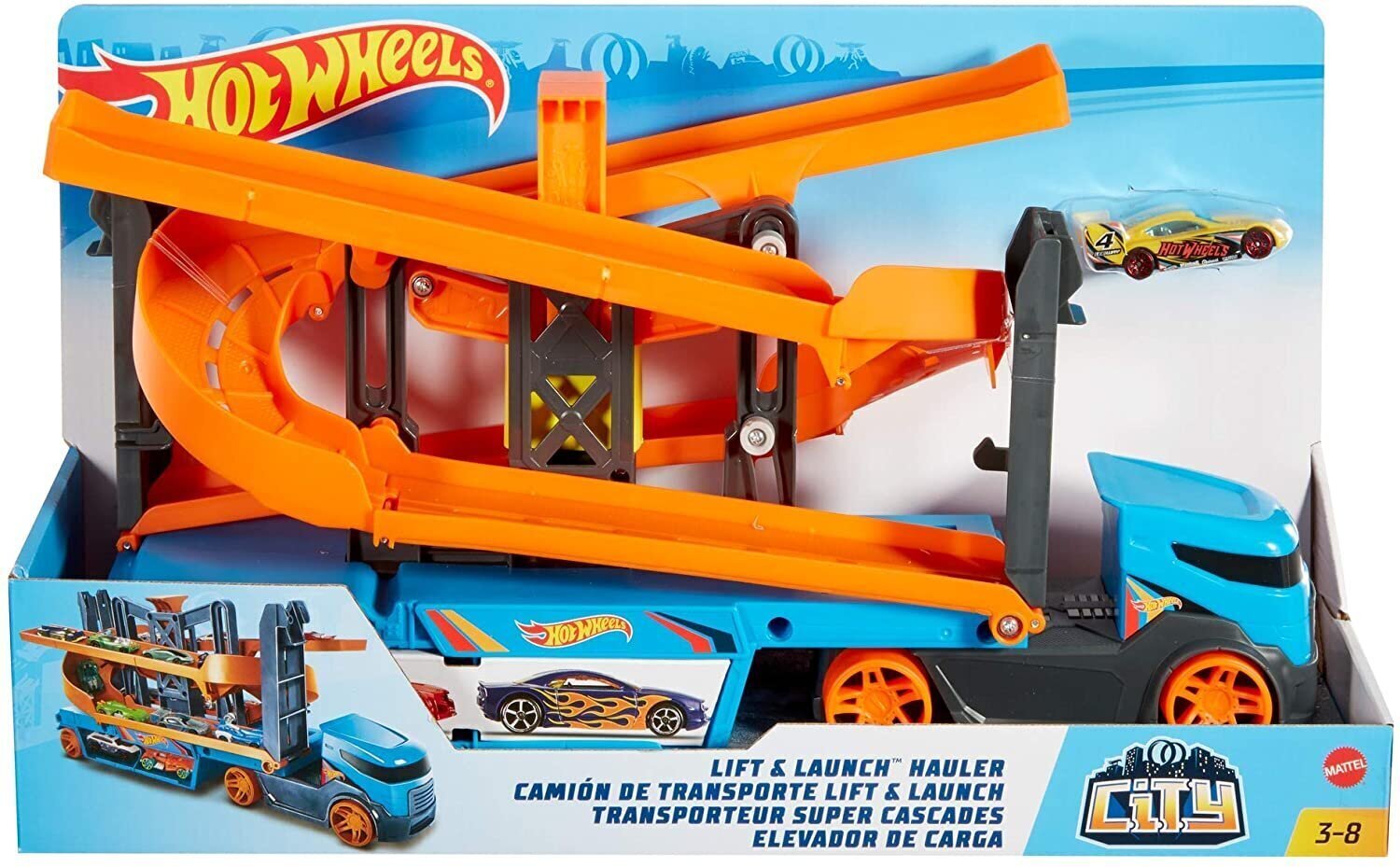 Automašīnu vedējs ar trasi trikiem Hot Wheels цена и информация | Rotaļlietas zēniem | 220.lv