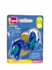 Пустышки Tigex Colors Fisio 18-36 мес. 2 шт. цена и информация | Соски на бутылочку | 220.lv