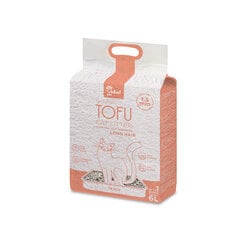 Velvet Paw pakaiši garspalvainiem kaķiem, ar persiku ekstraktu Tofu, 6 L cena un informācija | Smiltis un pakaiši | 220.lv