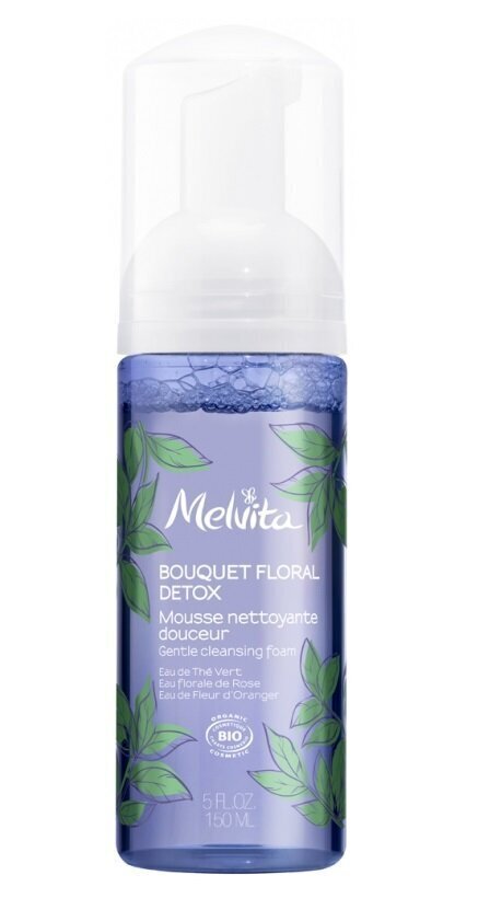 Maigas attīrošas sejas putas Melvita Floral Bouquet Detox , 150 ml cena un informācija | Sejas ādas kopšana | 220.lv