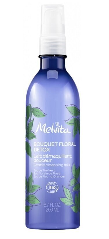 Attīrošs, detoksicējošs sejas pieniņš Melvita Floral Bouquet, 200 ml cena un informācija | Sejas ādas kopšana | 220.lv