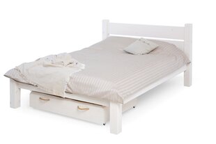 Кровать 006, 160х200 см, белая цена и информация | Кровати | 220.lv