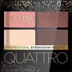 Палитра теней Eveline Cosmetics Quatro 06, 3.2 г цена и информация | Тушь, средства для роста ресниц, тени для век, карандаши для глаз | 220.lv