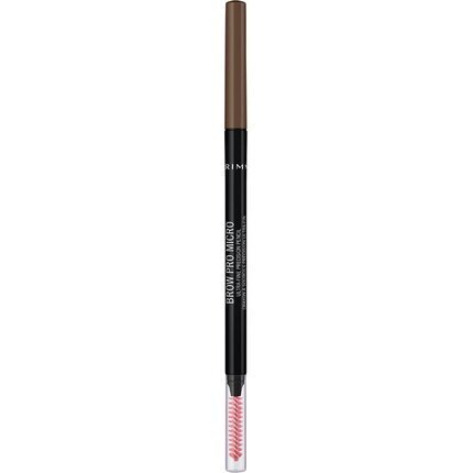 Uzacu zīmulis Rimmel Brow Pro Micro 0.09 g, 002 Soft Brown cena un informācija | Uzacu krāsas, zīmuļi | 220.lv