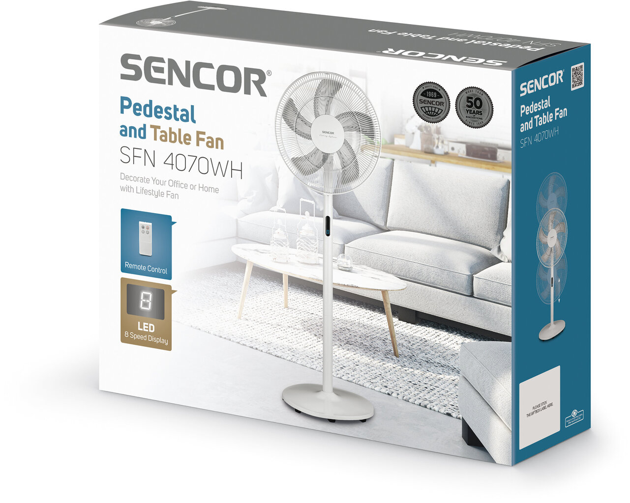 Ventilators Sencor SFN 4070WH 3in1 cena un informācija | Ventilatori | 220.lv