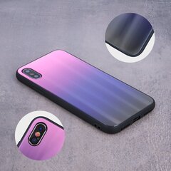 Mocco Aurora Glass Silikona Apvalks Priekš Apple iPhone 6 Plus / 6S Plus Rozā - Melns цена и информация | Чехлы для телефонов | 220.lv