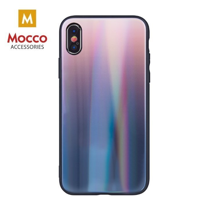 Mocco Aurora Glass Silikona Apvalks Priekš Apple iPhone XS Max Brūns - Melns цена и информация | Telefonu vāciņi, maciņi | 220.lv