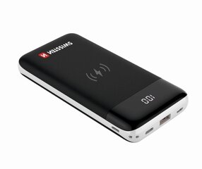 Зарядное устройство Swissten All In One Power Bank 3A / PD / QC 3.0 / Wireless 10Вт / USB / USB-C / 10000 мАч, черное цена и информация | Зарядные устройства Power bank | 220.lv