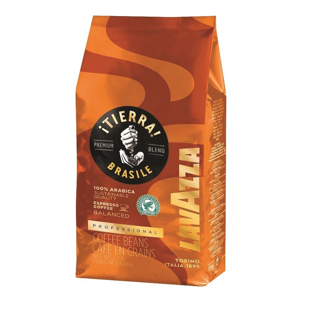 Lavazza Tierra Origins Brazil 100% Arabikas kafijas pupiņas, 1 kg цена и информация | Kafija, kakao | 220.lv