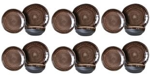 Керамический обеденный набор Black Jeans Choco, 18 шт. цена и информация | Посуда, тарелки, обеденные сервизы | 220.lv