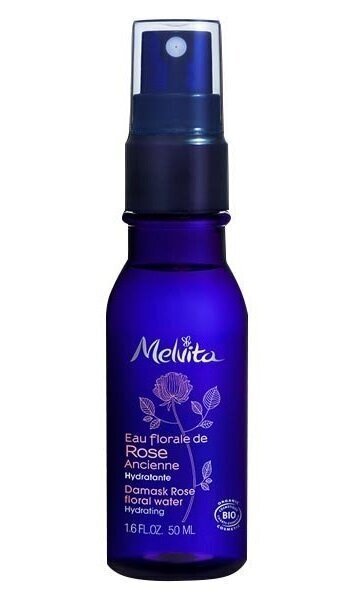 Izsmidzināms sejas attīrošs produkts Melvita Organic Damask Rose Floral Water, 50 ml cena un informācija | Sejas ādas kopšana | 220.lv