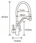 Mexen virtuves jaucējkrāns Duo, black цена и информация | Ūdens maisītāji virtuvei | 220.lv