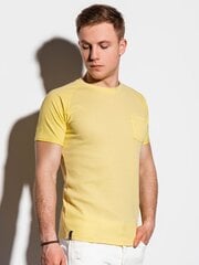 Футболка мужская S1182 - желтая цена и информация | Мужские футболки | 220.lv