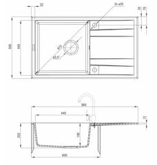 Deante granīta virtuves izlietne Deante Eridan ZQE T113, Anthracite цена и информация | Раковины на кухню | 220.lv