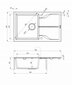 Deante granīta virtuves izlietne Deante Andante ZQN T113, Anthracite cena un informācija | Virtuves izlietnes | 220.lv