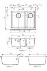 Deante granīta virtuves izlietne Deante Eridan ZQE S503, Metallic grey цена и информация | Раковины на кухню | 220.lv