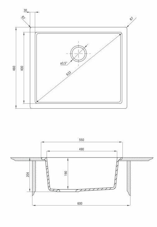 Deante granīta virtuves izlietne Deante Corda Flush ZQA N10F, Nero цена и информация | Virtuves izlietnes | 220.lv