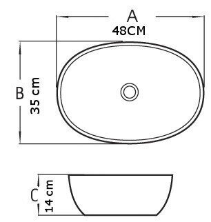 Izlietne Mexen Viki 48 cm, Grey mat cena un informācija | Izlietnes | 220.lv