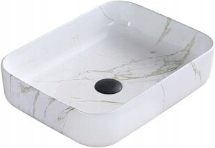 Izlietne Mexen Carla 50 cm, White Marble 1 cena un informācija | Izlietnes | 220.lv