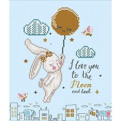 Алмазная мозаика Love You To The Moon and Back, 32x32 цена и информация | Алмазная мозаика | 220.lv