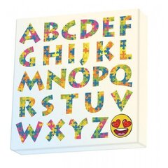 Dimantu mozaīka Puzzle Alphabet, 28 x 28 cena un informācija | Dimantu mozaīkas | 220.lv