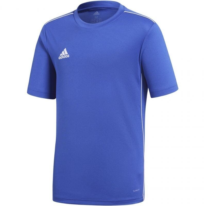 T-krekls zēniem Adidas Core 18 JSY Junior CV3495, zils cena un informācija | Zēnu krekli | 220.lv