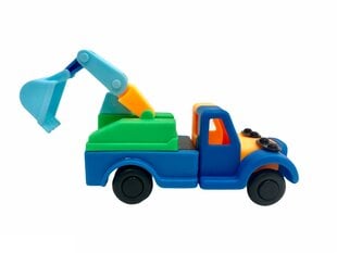 Krāsaina mašīnīte Puzzle Assembled Excavator cena un informācija | Rotaļlietas zēniem | 220.lv