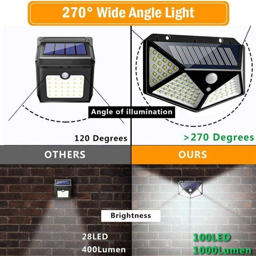 LED lampa ar saules bateriju 100-SMD cena un informācija | Āra apgaismojums | 220.lv