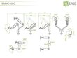 Ergofount BMMC-02C, 13''-27'' cena un informācija | Monitora turētāji | 220.lv