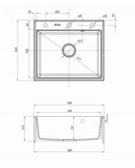 Deante granīta virtuves izlietne Deante Andante ZQN T103, Anthracite цена и информация | Раковины на кухню | 220.lv