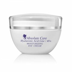 Увлажняющий дневной крем с гиалуроновой кислотой Absolute Care Hyaluronic / 40+ 50 мл. цена и информация | Наносите на чистую кожу лица. Подержите около 10-15 минут и смойте водой. | 220.lv