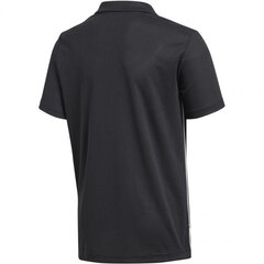 T-krekls zēniem Adidas Core 18 Polo Junior CE9038, melns цена и информация | Рубашки для мальчиков | 220.lv