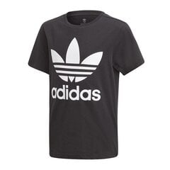 T-krekls zēniem Adidas Originals Trefoil Jr DV2905, melns cena un informācija | Zēnu krekli | 220.lv